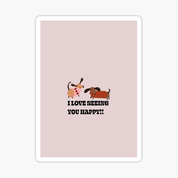 Item preview, Happy Dachshunds  designed and sold by MarziDesign.
