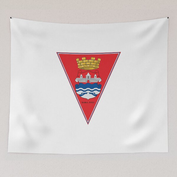 Item preview, Banja Luka Flag & Coat of arms designed and sold by adamst555.