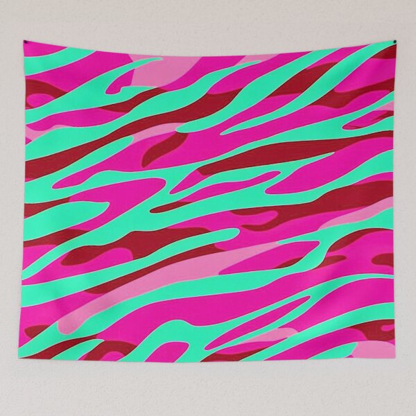 Item preview, Mint And Pink Camo Tiger Stripe Camouflage Pattern designed and sold by CamouflageLab.