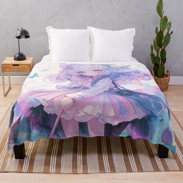 Item preview, Pastel Butterfly Girl Aesthetic Anime Art designed and sold by Kawai Anime Shop.