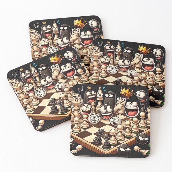 Item preview, Funny Cartoon Chessboard - Checkmate Your Problems designed and sold by BogskyShop.