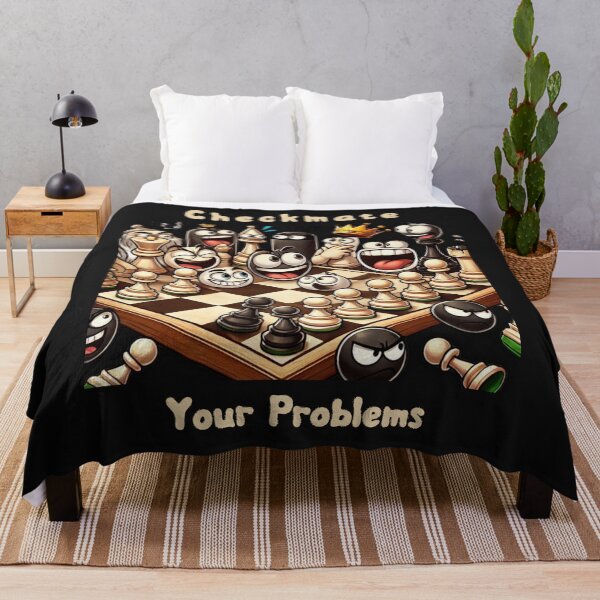 Item preview, Funny Cartoon Chessboard - Checkmate Your Problems designed and sold by BogskyShop.