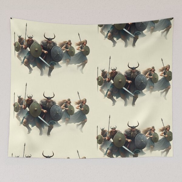 Item preview, Viking Warriors and Shield-Maidens designed and sold by ZanyPaintbrush.