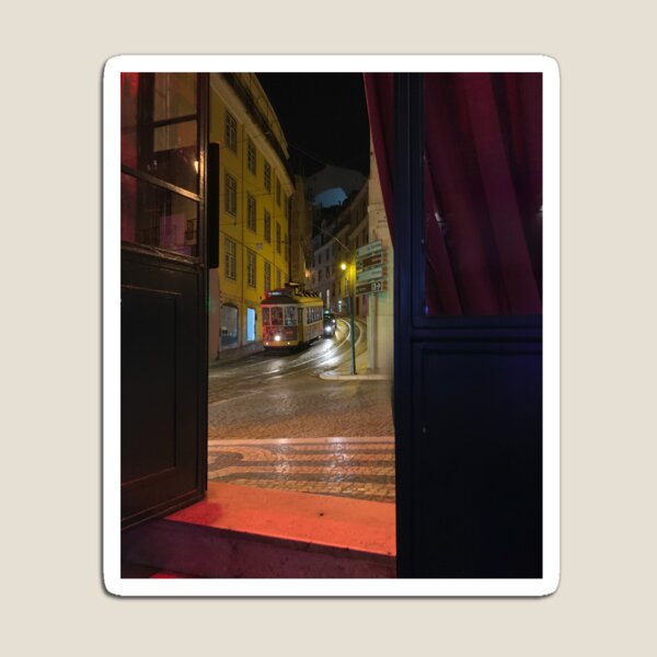 Item preview, Alfama, Lisbon, Portugal, view from the restaurant to the tram 28 designed and sold by fabelhaft24.