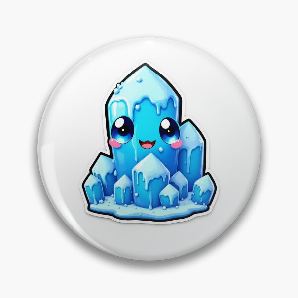 Item preview, crystal mountain sticker- Adorable Ice Gem Design designed and sold by Thread-Verse.