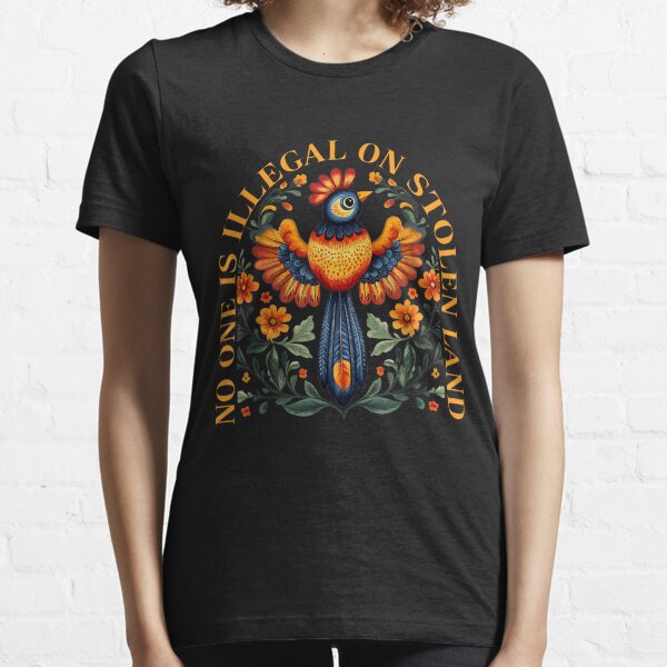 Item preview, No One Is Illegal On Stolen Land Native Americans Vintage T-Shirt - Immigrant Native Americans Statement Men Women Tee designed and sold by MangaMannia.