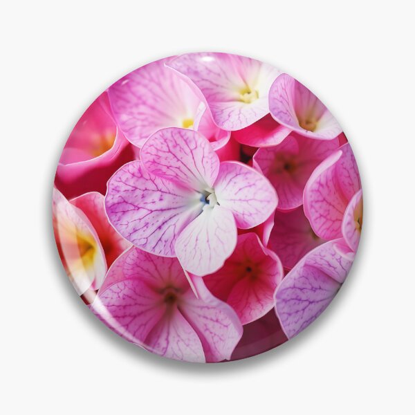 Item preview, pink hydrangea petals closeup designed and sold by EmeraldeaArt.