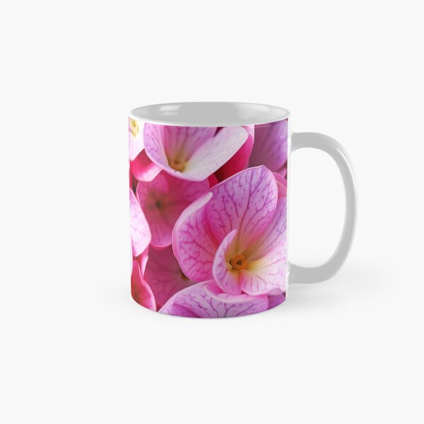 Item preview, pink hydrangea petals closeup designed and sold by EmeraldeaArt.