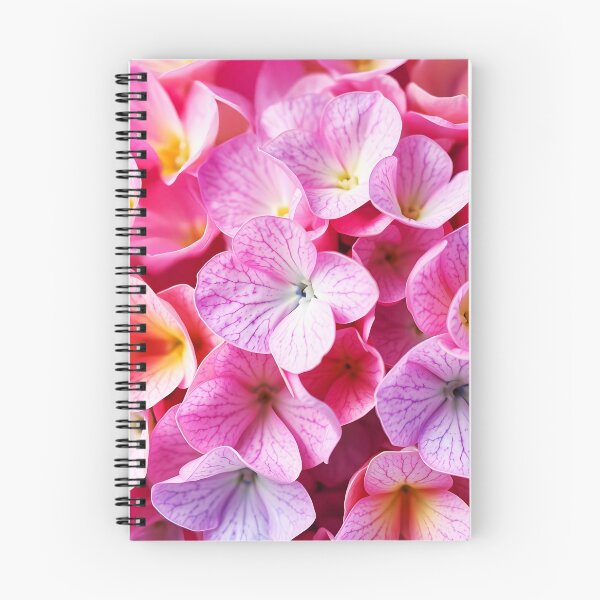 Item preview, pink hydrangea petals closeup designed and sold by EmeraldeaArt.