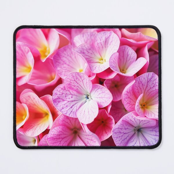 Item preview, pink hydrangea petals closeup designed and sold by EmeraldeaArt.