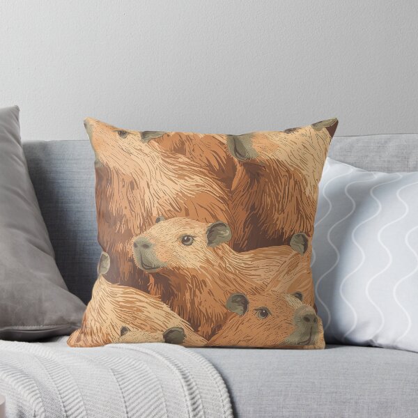 Item preview, Hundreds of tiny capybaras arranged in a vintage style, seamless pattern design. designed and sold by Paolo Modena Photography    -   Fine Italian Art.