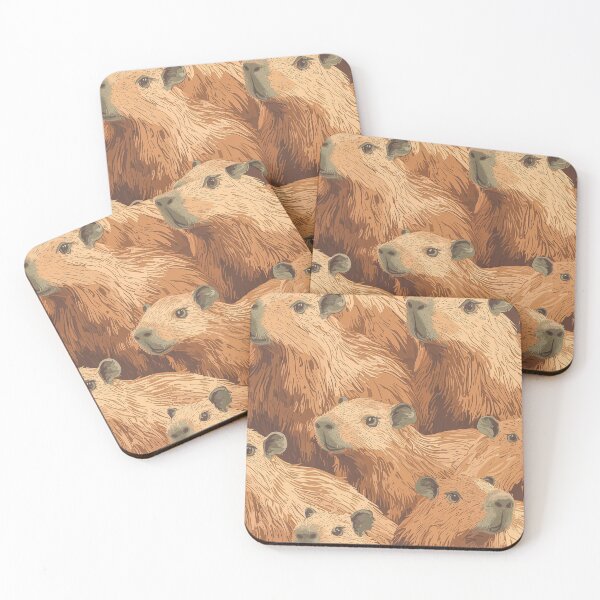 Item preview, Hundreds of tiny capybaras arranged in a vintage style, seamless pattern design. designed and sold by Paolo Modena Photography    -   Fine Italian Art.