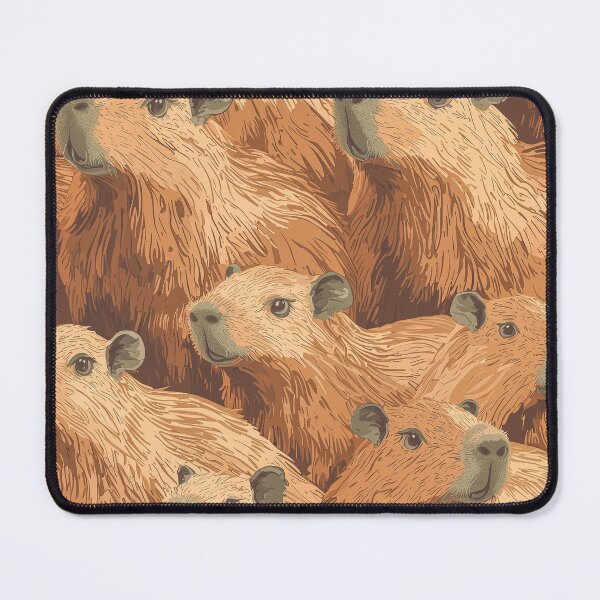 Item preview, Hundreds of tiny capybaras arranged in a vintage style, seamless pattern design. designed and sold by Paolo Modena Photography    -   Fine Italian Art.