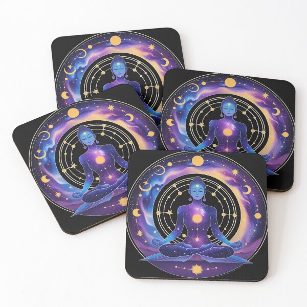 Item preview, Cosmic Meditation Goddess - Astrology Zen Art designed and sold by Kashear.