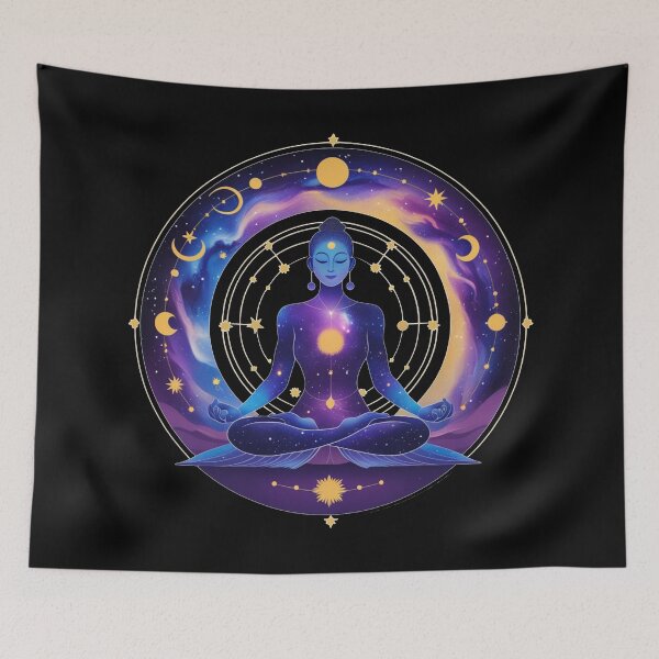 Item preview, Cosmic Meditation Goddess - Astrology Zen Art designed and sold by Kashear.