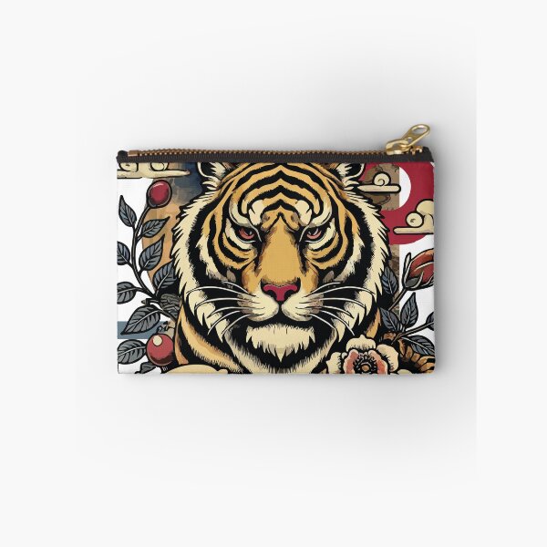 Item preview, Japanese style tiger with big moon in the background designed and sold by Brushlight Studio.