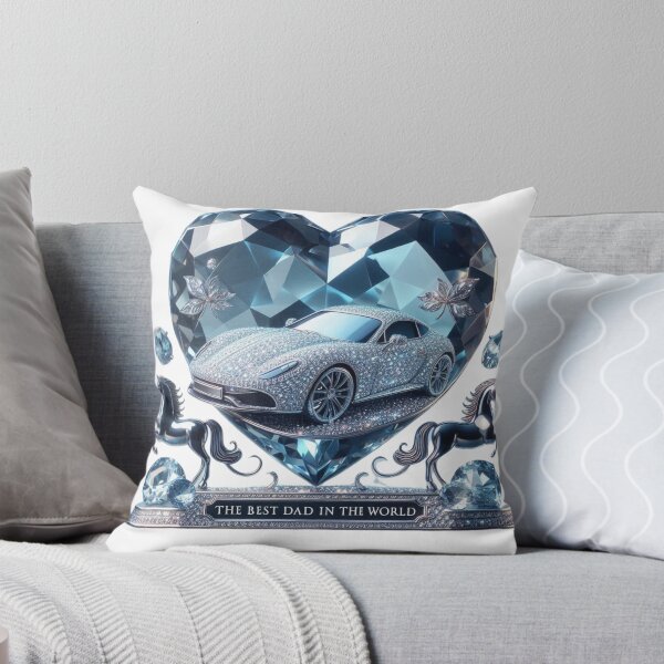 Item preview, The Best Dad in the World – Luxury Diamond Car & Heart Design designed and sold by Zoya's designs.