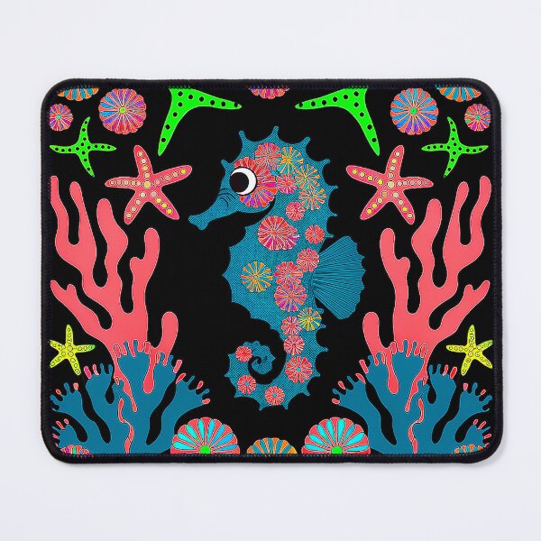 Item preview, Ocean Wonders Seahorse Coral Delight designed and sold by Amanda's Factory.