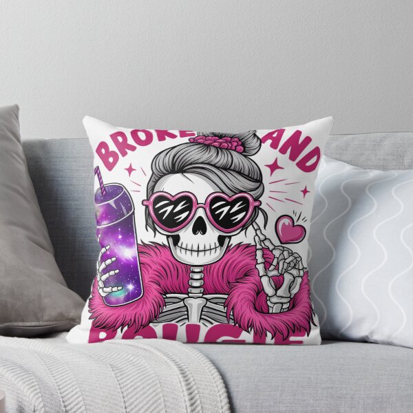 Item preview, Broke and Bougie Skeleton - Funny Glam Design designed and sold by Charlietule.
