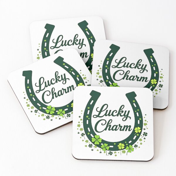 Item preview, Lucky Charm: Elegant Horseshoe Adorned with Shamrocks designed and sold by WAUZ.