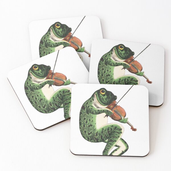 Item preview, Vintage frog playing violin designed and sold by elinaarbidane.