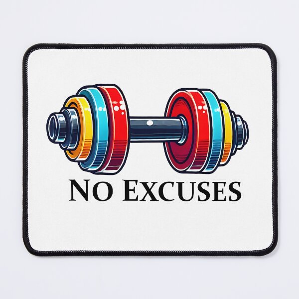 Item preview, No Excuses Dumbbell designed and sold by Mbk Studios.