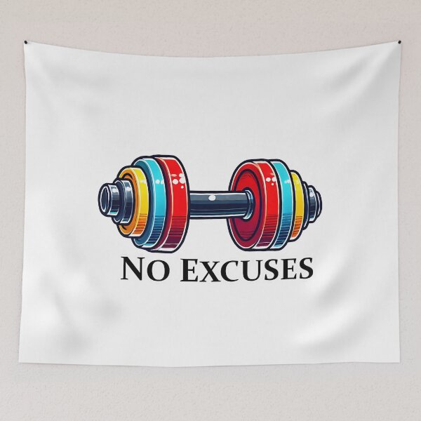 Item preview, No Excuses Dumbbell designed and sold by Mbk Studios.