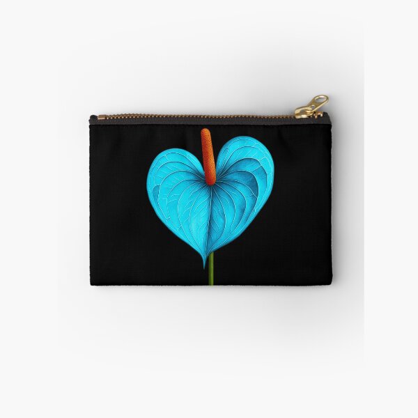Item preview, Vibrant Blue Anthurium, Heart Shaped Laceleaf Flower. Vintage Botanical Illustration from Natural History, Tropical Minimalism designed and sold by Cybermariko.