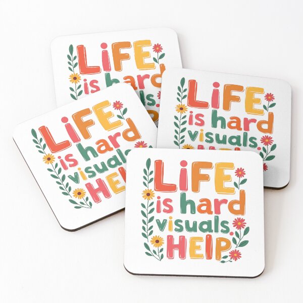 Item preview, life is hard visuals help funny cool best designed and sold by bukajart.