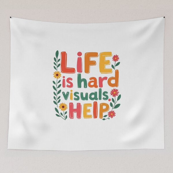 Item preview, life is hard visuals help funny cool best designed and sold by bukajart.