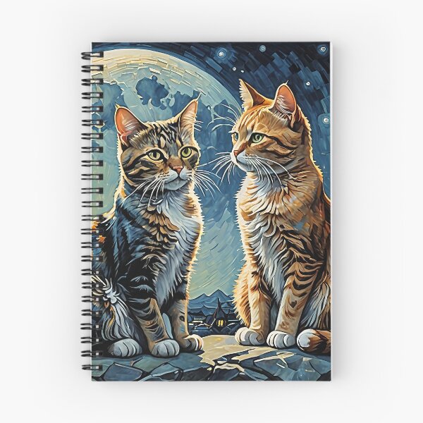 Item preview, Cats in front of a supermoon designed and sold by Palatinasart.