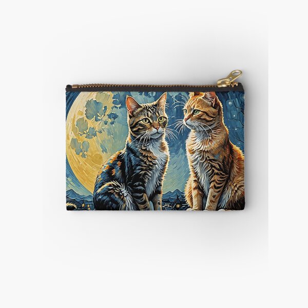 Item preview, Cats in front of a supermoon designed and sold by Palatinasart.