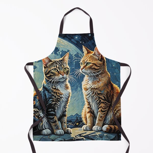Item preview, Cats in front of a supermoon designed and sold by Palatinasart.