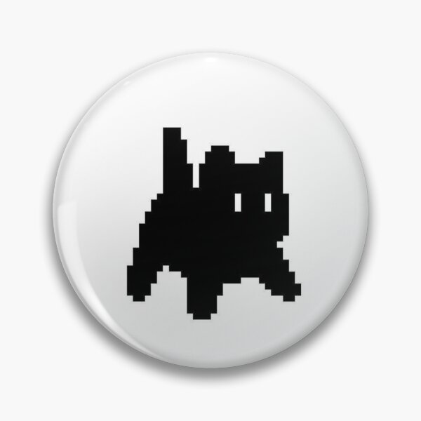 Item preview, scared pixel kitty - cute sticker designed and sold by niks-s.