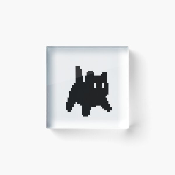 Item preview, scared pixel kitty - cute sticker designed and sold by niks-s.
