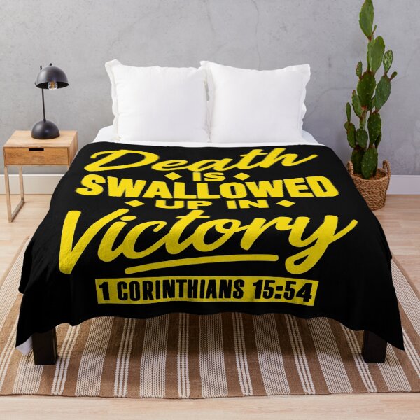 Item preview, 1 Corinthians 15:54 Death Is Swallowed Up In Victory designed and sold by plushism.