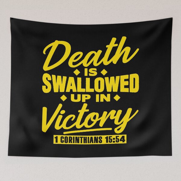 Item preview, 1 Corinthians 15:54 Death Is Swallowed Up In Victory designed and sold by plushism.