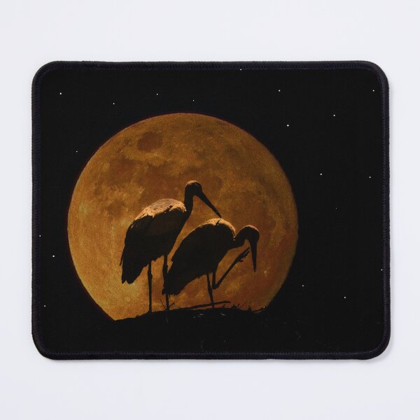 Item preview, Stork couple in the moon designed and sold by Palatinasart.