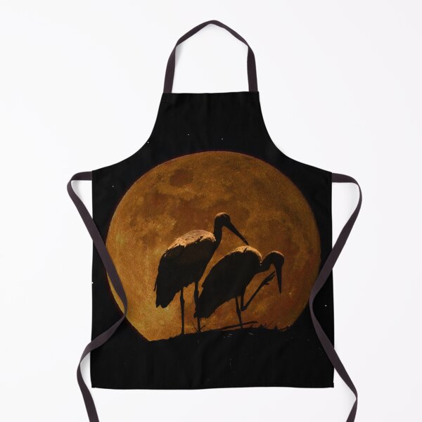 Item preview, Stork couple in the moon designed and sold by Palatinasart.