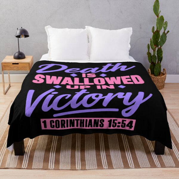 Item preview, 1 Corinthians 15:54 Death Is Swallowed Up In Victory designed and sold by plushism.