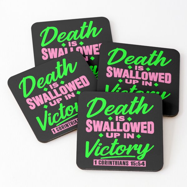 Item preview, 1 Corinthians 15:54 Death Is Swallowed Up In Victory designed and sold by plushism.