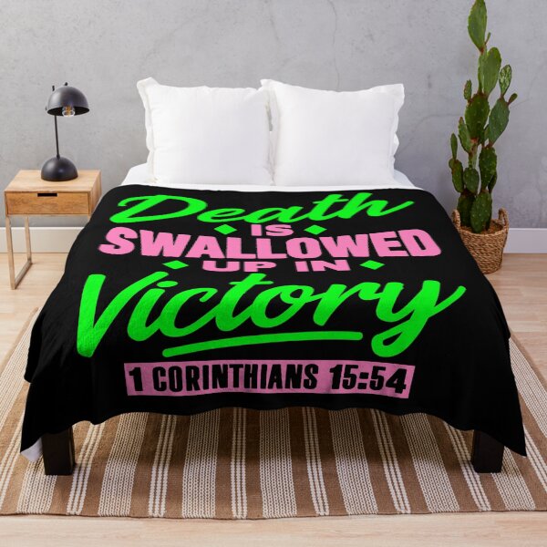 Item preview, 1 Corinthians 15:54 Death Is Swallowed Up In Victory designed and sold by plushism.