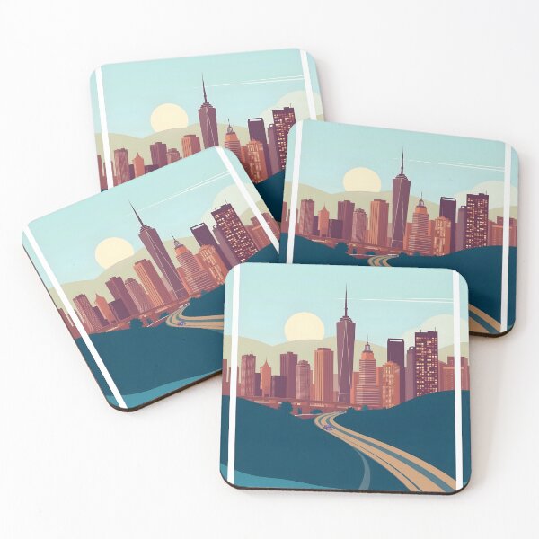 Item preview, Modern Abstract Cityscape for best Unique  designed and sold by bukajart.