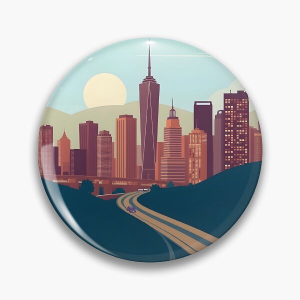 Item preview, Modern Abstract Cityscape for best Unique  designed and sold by bukajart.