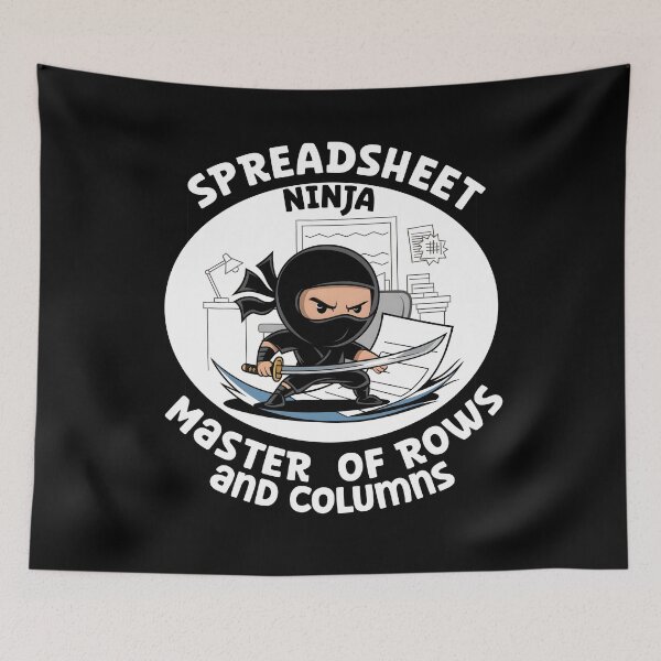Item preview, Spreadsheet Ninja: Excel Data Lover designed and sold by Dot1001.