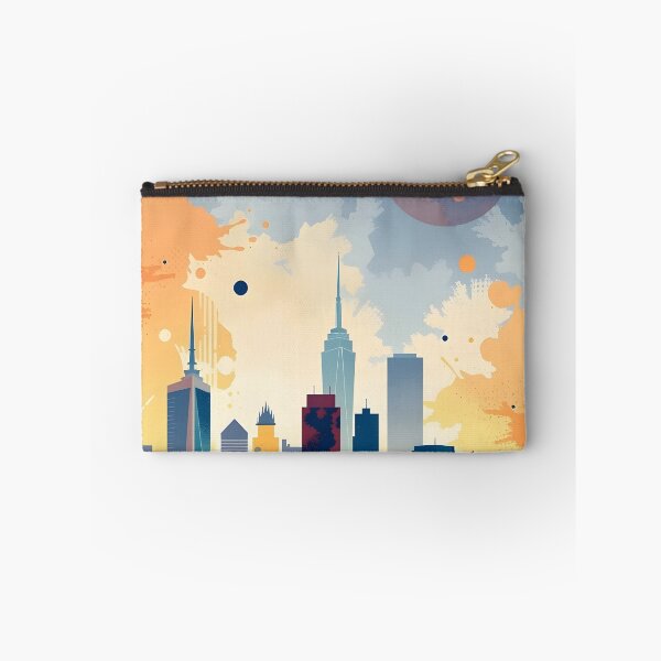 Item preview, Urban Skyline Abstract in Bold Hues sunset designed and sold by bukajart.