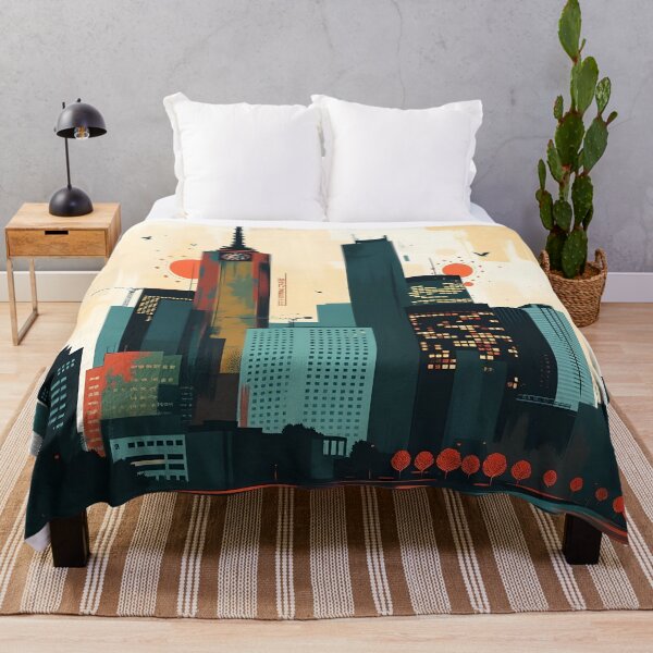 Item preview, cityscape Metropolitan Bold Colors cool best designed and sold by bukajart.