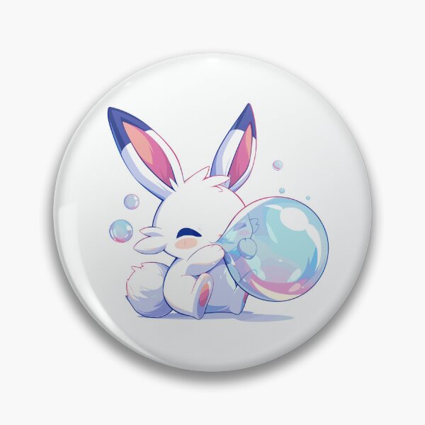 Item preview, Cute bunny blowing bubbles designed and sold by etherElric.