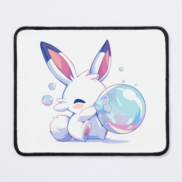 Item preview, Cute bunny blowing bubbles designed and sold by etherElric.