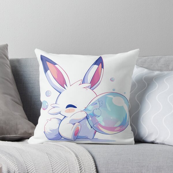 Item preview, Cute bunny blowing bubbles designed and sold by etherElric.